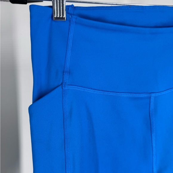 Girlfriend Collective royal blue leggings tights Large side pockets - Picture 6 of 6